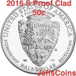 2016 3 Pièces De Monnaie Set 100th Anniversary National Park Service Nouveau W 5 $ Gold Unc 16cg