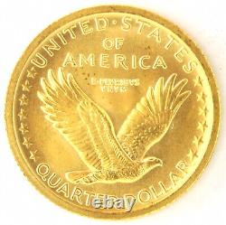 2016 Standing Liberty Gold Quarter 1/4 Oz 24k Ua Gold Us Pièce États-unis