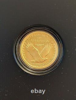 2016 Standing Liberty Quarter Centennial Gold Coin, Orig. Emballage À La Menthe Des États-unis, Aco
