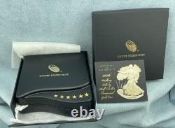 2016-W 1/2 oz Or Walking Liberty Half Dollar Centenaire (avec OGP) avec BOÎTE & COA