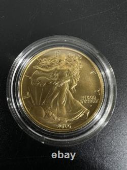 2016-W 1/2 oz Pièce de 50 cents Walking Liberty Centenaire (avec OGP) avec BOÎTE et COA