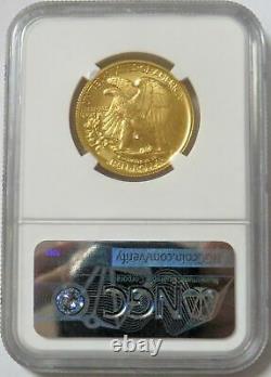 2016 W Gold Walking Liberty 50c Centennial Anniversary 1/2oz Coin Ngc Sp 70