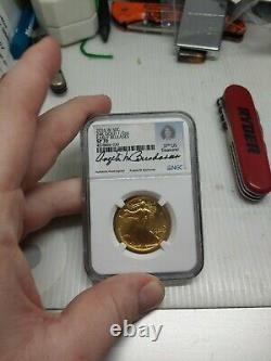 2016 W Gold Walking Liberty Demi-dollar Centennial Coin Ngc Sp70