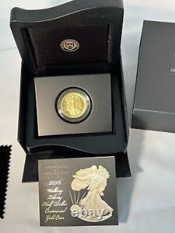 2016-W Liberté de marche en or 1/2 oz. 999 Anniversaire du centenaire dans une boîte avec COA