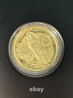 2016-W Liberté de marche en or 1/2 oz. 999 Anniversaire du centenaire dans une boîte avec COA