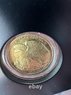 2016-W Liberté de marche en or 1/2 oz. 999 Anniversaire du centenaire dans une boîte avec COA