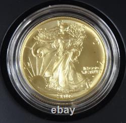 2016-W Pièce de 50 cents Walking Liberty 1/2 oz Or Commemorative Boîte COA Monnaie des États-Unis