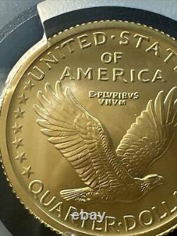 2016-W Quart de dollar en or debout Liberty SP-70 PCGS 100e anniversaire MS 70 TOP POP