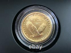 2016 W Standing Liberty Centennial Gold Coin 1/4 Oz. 9999 Quartier Or 25¢ 16xc
