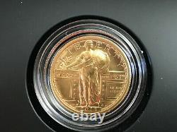 2016 W Standing Liberty Centennial Gold Coin 1/4 Oz. 9999 Quartier Or 25¢ 16xc