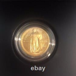 2016 W Standing Liberty Quarter Centennial 1/4 Oz Gold Coin U. S. Mint Avec Ogp