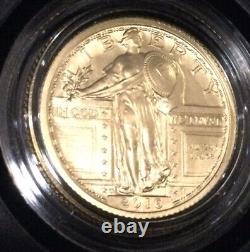 2016 W Standing Liberty Quarter Centennial Gold Coin. 9999 Amende 1/4 Troy Oz