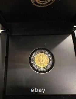 2016-w Mercury Dime Centennial Gold Coin 99.99% 1/10e Oz Gold Avec Ogp
