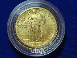2016-w Standing Liberty Quarter Gold Centernial Communemorative Coin Avec Ogp