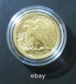 2016-w Walking Liberty Half Dollar Centennial 1/2 Once Gold Coin, Us Mint 16xa