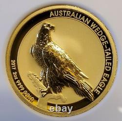 2017 Australian 2 Oz Wedge-tailed Eagle Hr Inverse Proof Gold Coin Ngc Pf70 Uc