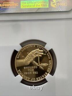 2017 W US Gold Proof 5 $ Boys Town Comm Pièce NGC PF70 ULTRA CAMEO Émissions Anticipées