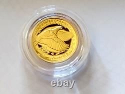 2018-W 10 $ Preuve 1/10 oz Ounce Un-Dixième Solide. 9999 Or Monnaie Américaine de la Liberté