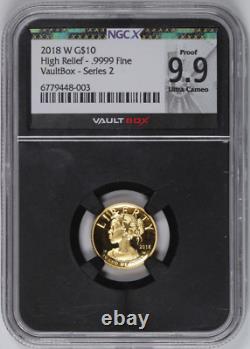 2018 W American Liberty Gold $10 Haut Relief. 9999 1/10 oz NGCX PR 9.9 UC
 
<br/>    <br/>Translation: 2018 W American Liberty Gold $10 Haut Relief. 9999 1/10 oz NGCX PR 9.9 UC