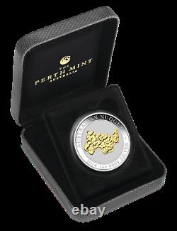 2019 Australie Bienvenue Étranger Gold Nugget 24k Dore De La Silver $ 1 Coin