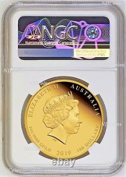 2019 P Australie Proof $ 100 Couleur Or Année Lunaire Du Pig Ngc Pf70 1 Oz Coin