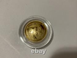 2019 W Apollo 11 50e Anniversaire PROOF 5 $ Pièce en Or West Point US Mint