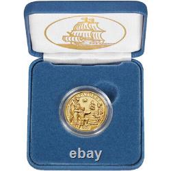 2020 1/4 Oz Inverser La Preuve American Gold 400th Anniversary Of The Mayflower Coin
