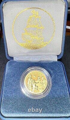 2020 400e Anniversaire du Voyage du Mayflower Or Reverse Proof avec Boîte d'Origine