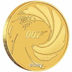 2020 James Bond 007 100 $. 1 Oz 99,99% D'or Amende Seulement 500 Pièces D'or Carte