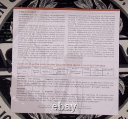 2020 W 10 $ Reverse Proof MAYFLOWER 400ème Anniversaire 1/4oz. 9999 Or Fin Boîte et COA