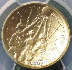 2020 W PCGS MS 70 OR en or du Temple de la renommée du basketball 5 $ signé par Nate Archibald