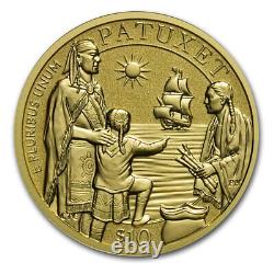 2020-w Or $10 Mayflower 400th Anniversary Inverse Proof Coin Sku#225136