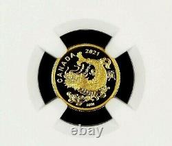 2021 Canada $8 Triumphant Dragon Gold Proof Coin Ngc/ncs Pf70 Ultra Cameo