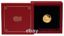 2021 P Australie Proof Gold 15 $ Année Lunaire Du Ox Ngc Pf70 1/10 Oz Coin
