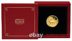 2021 P Australie Proof Gold 25 $ Année Lunaire Du Ox Ngc Pf70 1/4 Oz Coin Fr