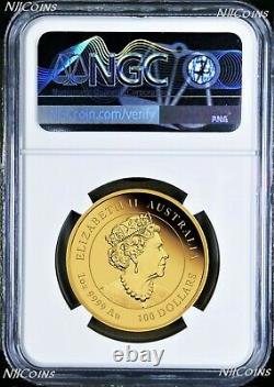 2022 P Australie Proof Gold 100 $ Année Lunaire De La Tiger Ngc Pf70 1 Oz Coin Fr