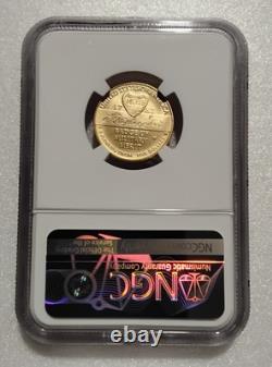 2022 W Or $5 5 Dollars NGC MS70 Médaille Commémorative Purple Heart Faible Mintage 1,677