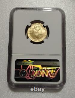 2022 W Or $5 5 Dollars NGC MS70 Médaille Commémorative Purple Heart Faible Mintage 1,677