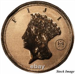 2023 Fidji 1854-O Ensemble Commemoratif en Or de 2 Pièces NGC Reverse PF70