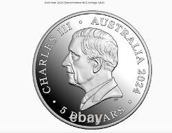 2024 AU 5 $ Sablier DOLPHIN NGC ARGENT PF70 ULTRA CAMÉE HR + Boîte de frappe & COA