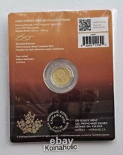 2024 Les majestueux Ours Polaires 1/10 Oz Or de la Monnaie Royale Canadienne, Pièce impressionnante
