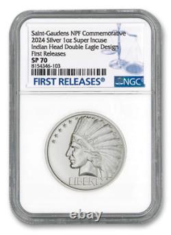 2024 Saint-Gaudens SUPER INCUSE Indian Head Liberty NPF 1 Oz. NGC SP70 FR
<br/>
<br/>2024 Saint-Gaudens SUPER INCUSE Indian Head Liberty NPF 1 Oz. NGC SP70 FR