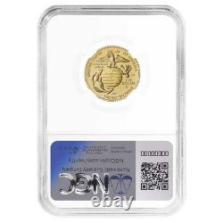 2025-W UNC 5 $ US Corps des Marines 250e Anniversaire Or Commemoratif NGC MS70