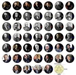 46 Pièces d'Or des Présidents des États-Unis d'Amérique, Ensemble de Pièces Américaines