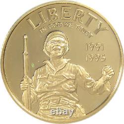 50e anniversaire de la Seconde Guerre mondiale Commémorative 1993 W Preuve en Or de 5$