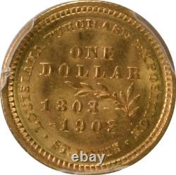 Achat de la Louisiane 1903 Jefferson 1 $ Or MS64 PCGS