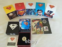 Canada 2013 Coins Superman (all) 7 Dont Le Livre D'or + Coin