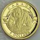 Canada 2014 L'ours Grizzli 1/10 Oz Pure Gold Coin #1 O Canada Série De 5 $ D'or