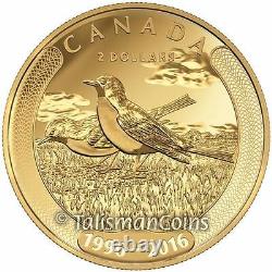 Canada 2016 Toonies 20 Ann. 4 Coin Gold & Platinum 2 Toonie Set $ ​​40 Billets De Banque