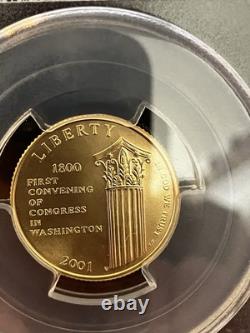 Centre des visiteurs du Capitole 2001-W $5 en or commémoratif PCGS MS70